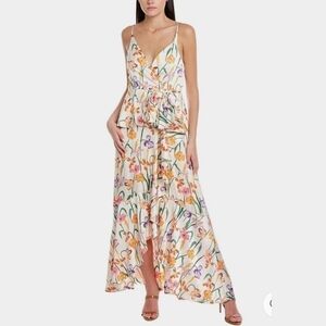 Hutch Hollis Floral Satin Maxi Dress